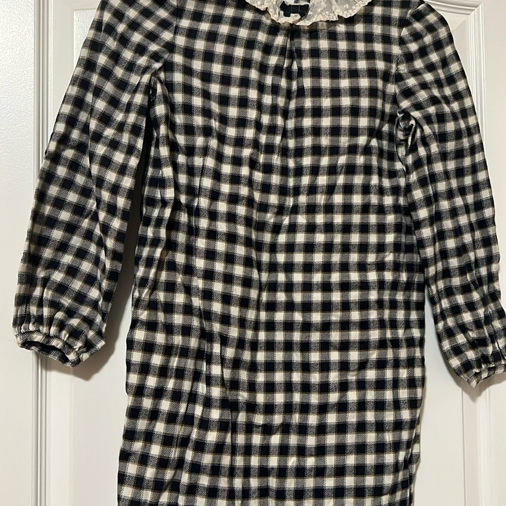 Bonpoint girls plaid dress size 12, like new condition